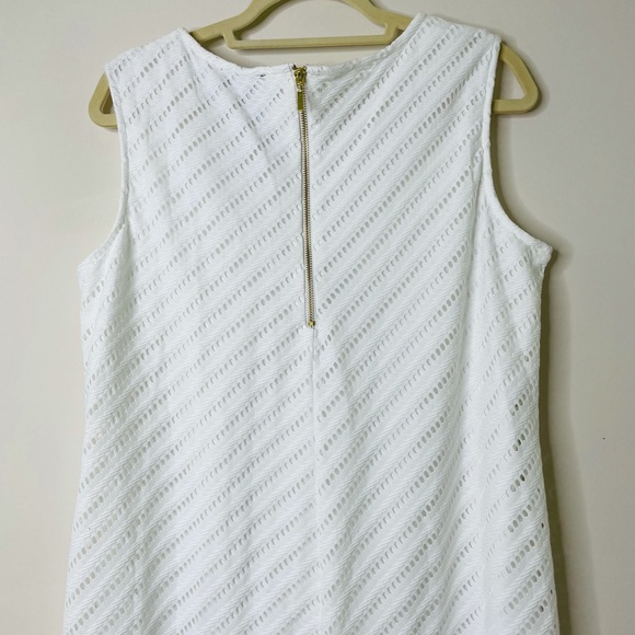 Ronni Nicole White Bias Lace Dress 14 B2 - Picture 9 of 9